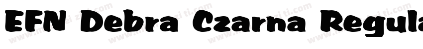 EFN Debra Czarna Regular字体转换